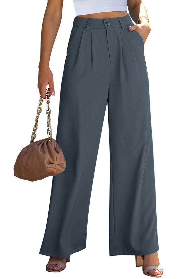 Women's Workwear Business Wide-Leg Trousers – detail