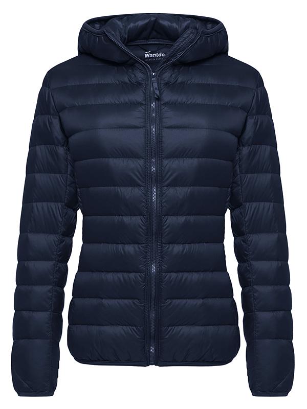 Women's Padded Lightweight Quilted Jacket – Navy