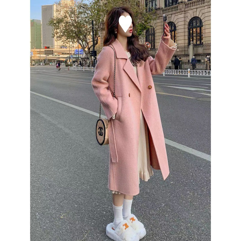 Women's Double-Breasted Wool Coat