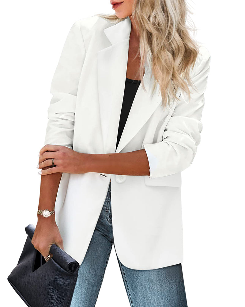 Women's Open-Front Work Blazer