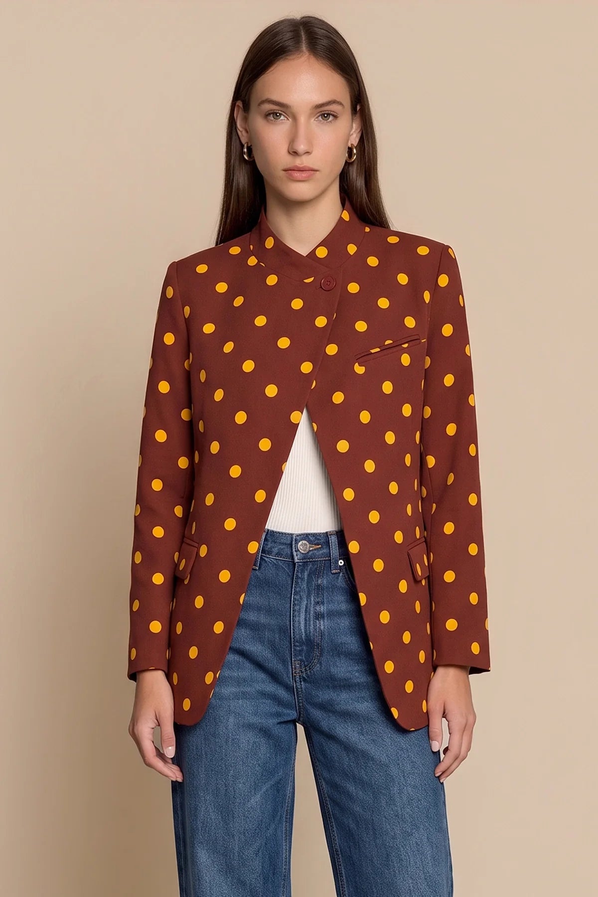 Women's Polka Dot Blazer
