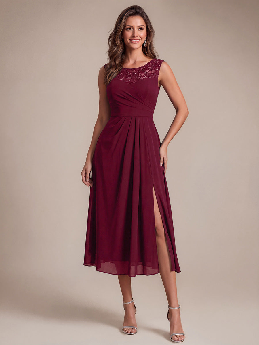 Women's Sleeveless Sequin Midi Party Dress – Stretch