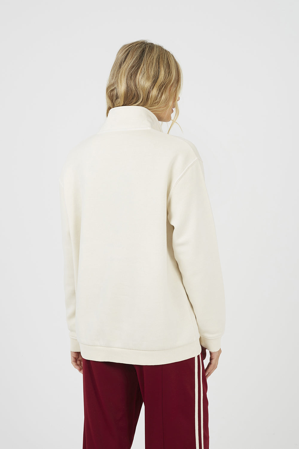 Women's Cotton Blend Quarter-Zip Sweater – detail