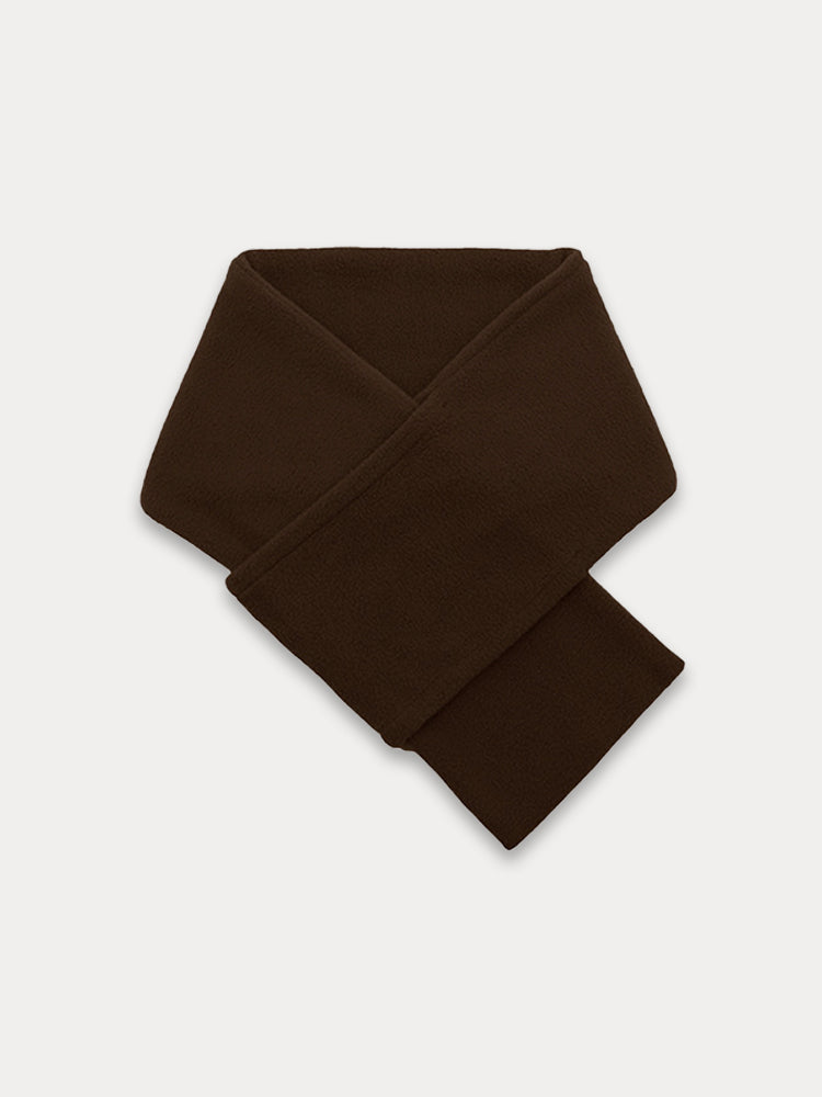 Women's Polar Fleece Scarf Warm Soft – Brown