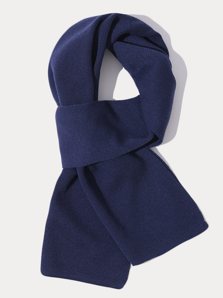 Women's Thick Knit Scarf – Navy Blue