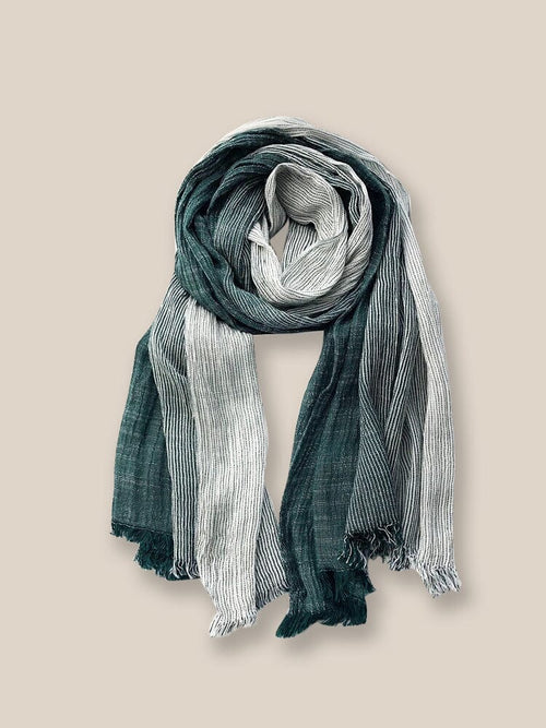 Women's Soft Cotton Tassel Scarf Soft – Army Green