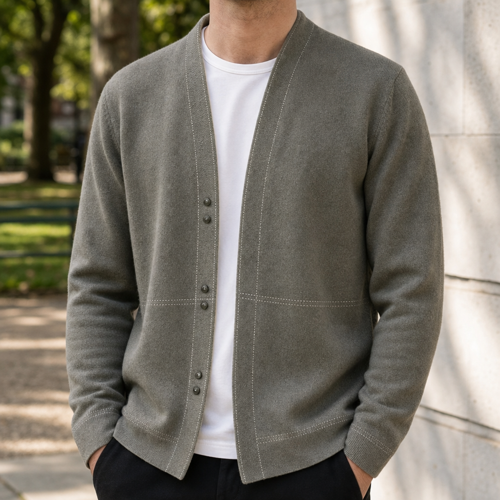 Aaron | Sorrento Wool Knit Cardigan