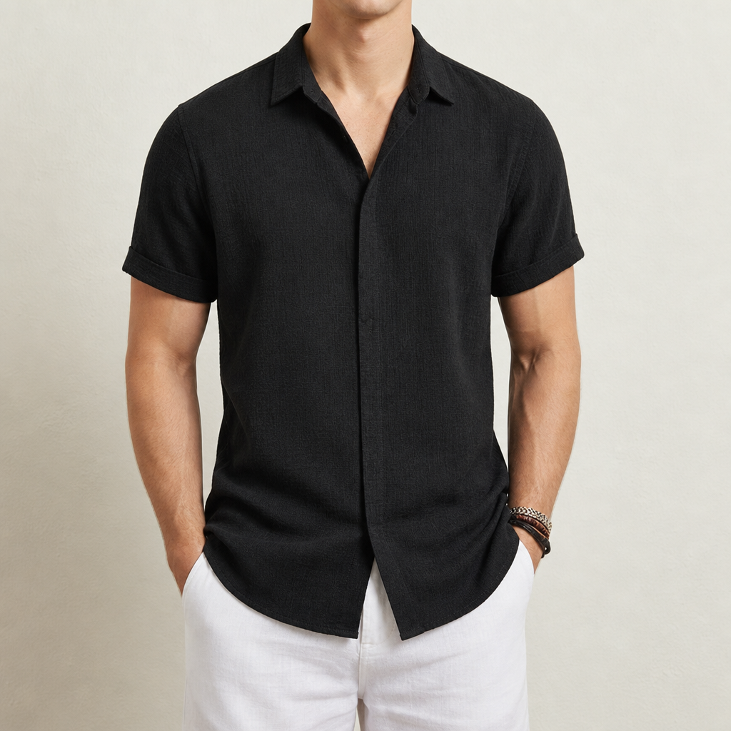 Abigail | Bilbao Linen Short Sleeve Shirt