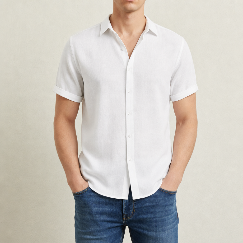 Abigail | Bilbao Linen Short Sleeve Shirt