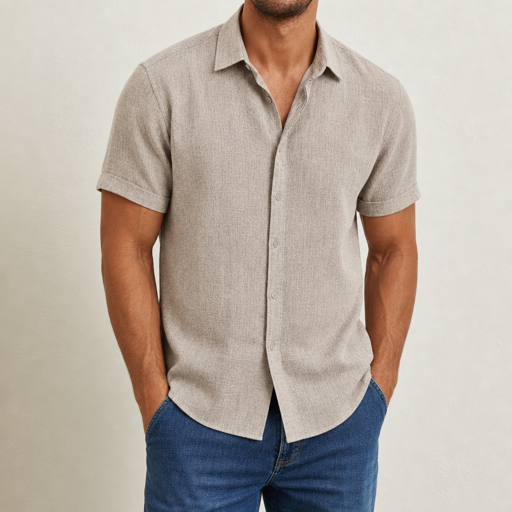 Abigail | Bilbao Linen Short Sleeve Shirt
