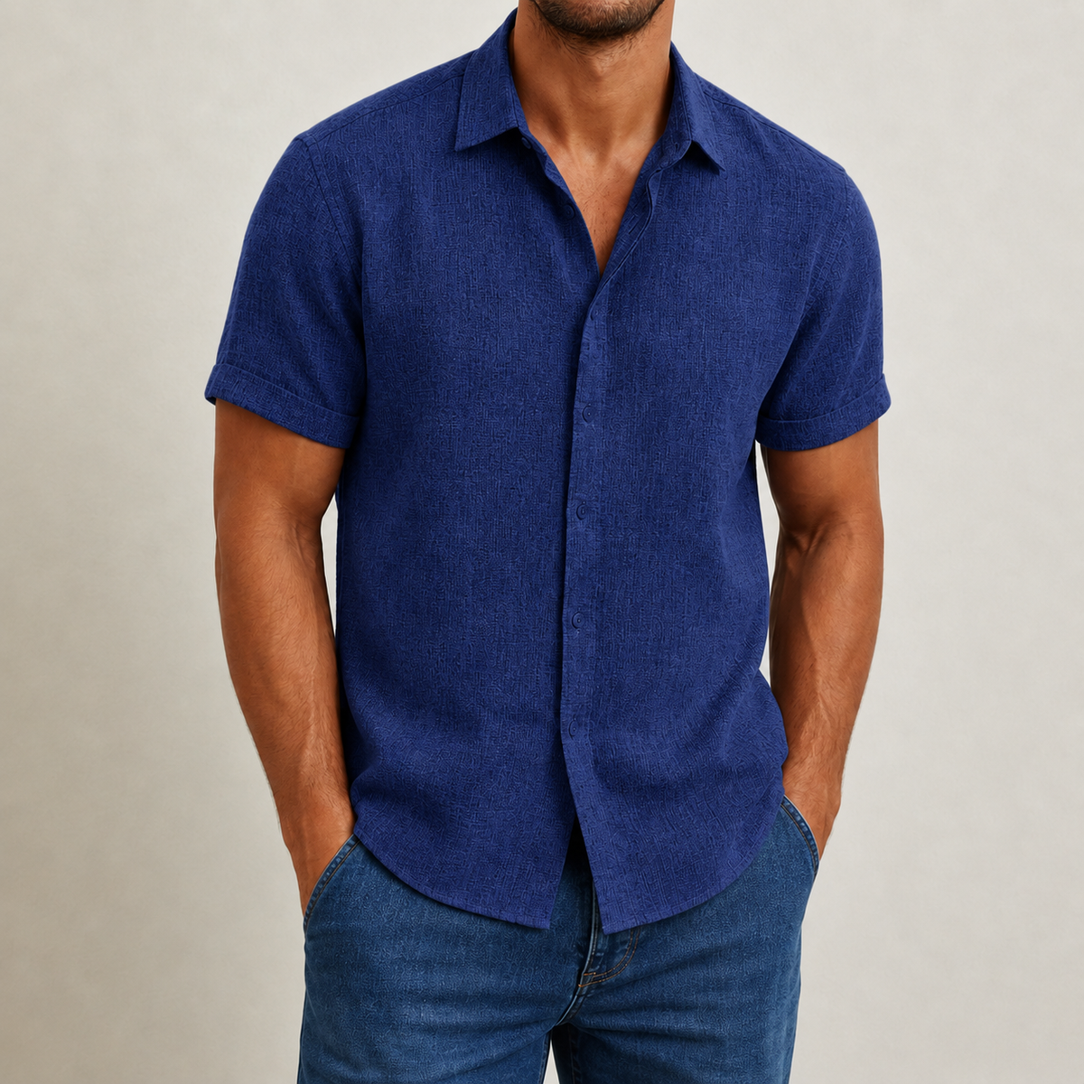 Abigail | Bilbao Linen Short Sleeve Shirt