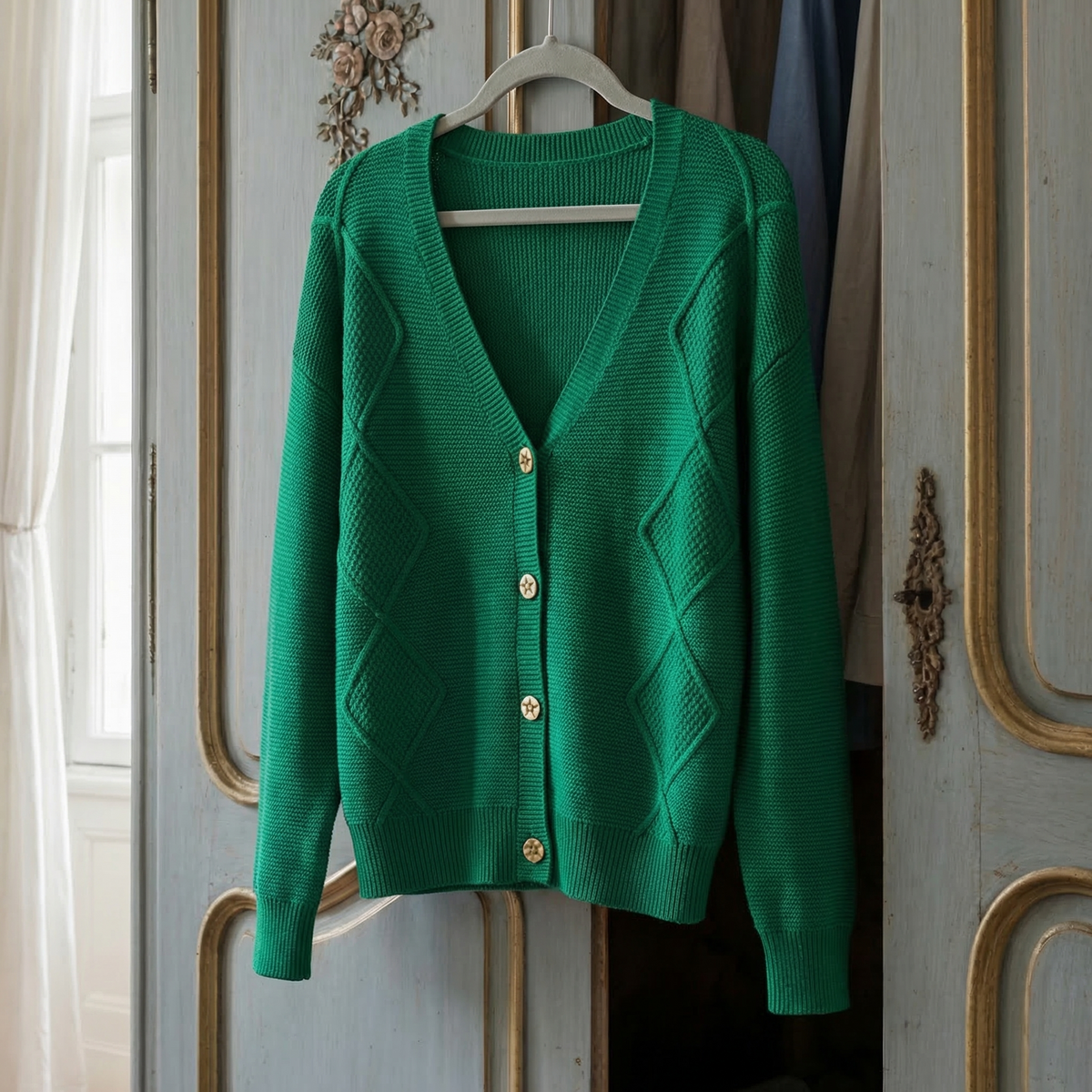Abigail | Elegant Cozy V-Neck Cardigan