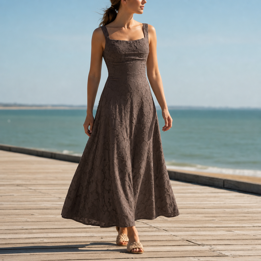 Addison | Chianti Floral Lace Maxi Gown