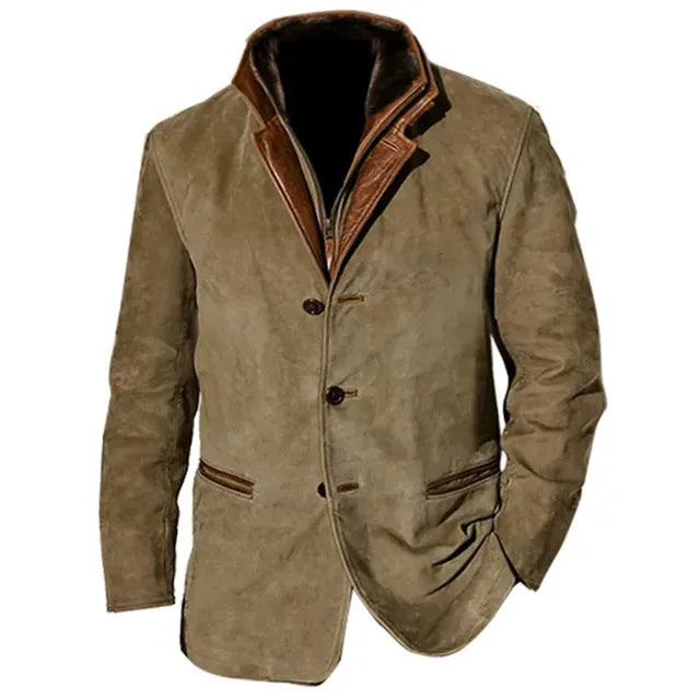 Adrian | Men’s Palermo Leather Button-Up Jacket