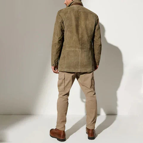 Adrian | Men’s Palermo Leather Button-Up Jacket