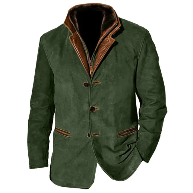 Adrian | Men’s Palermo Leather Button-Up Jacket