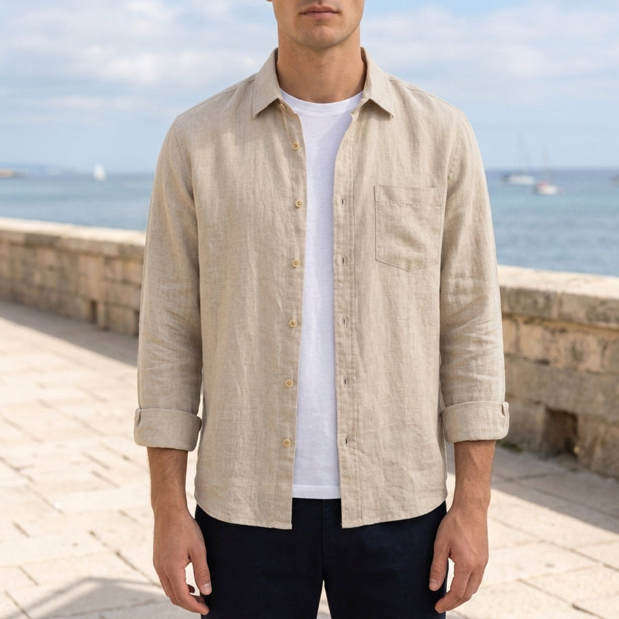 Aiden | Antibes Loose-Fit Linen Shirt