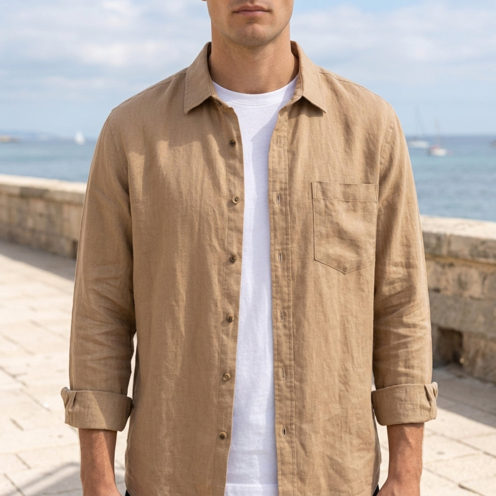 Aiden | Antibes Loose-Fit Linen Shirt