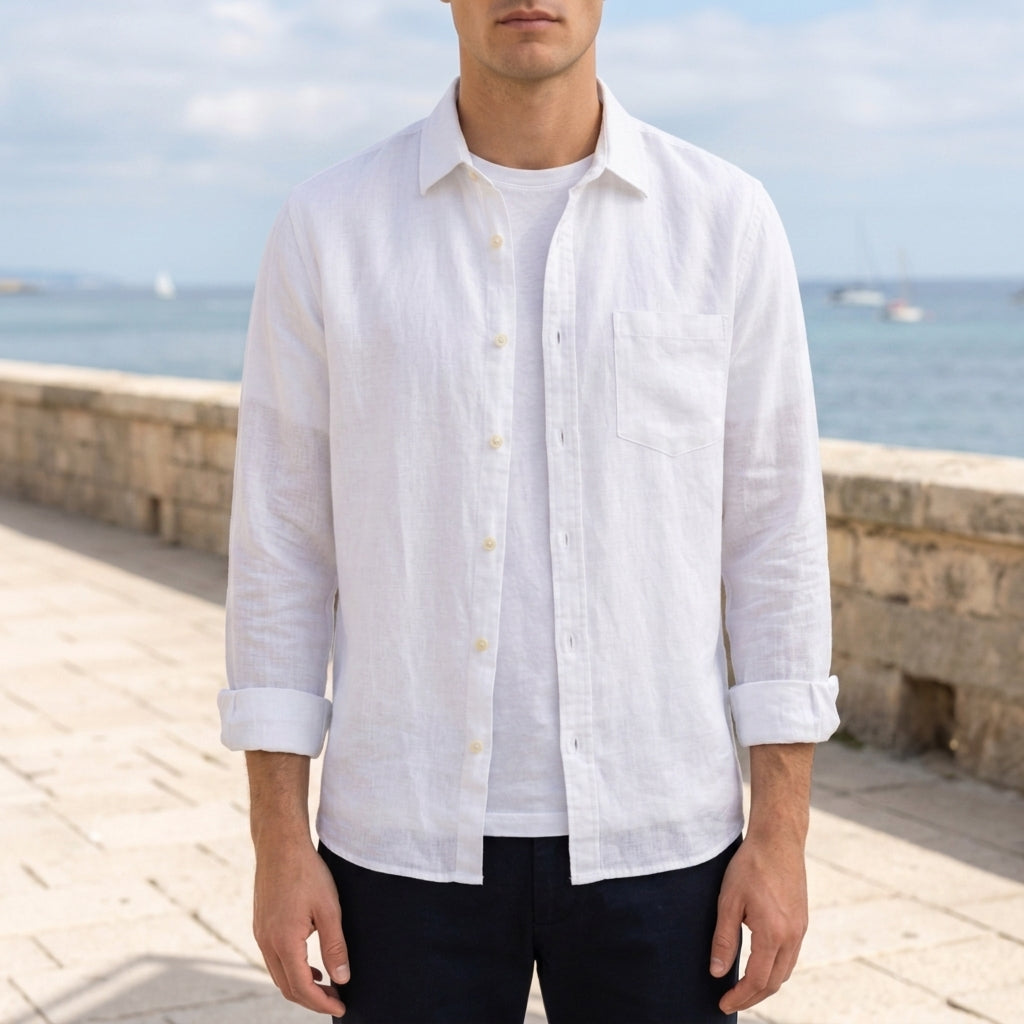 Aiden | Antibes Loose-Fit Linen Shirt