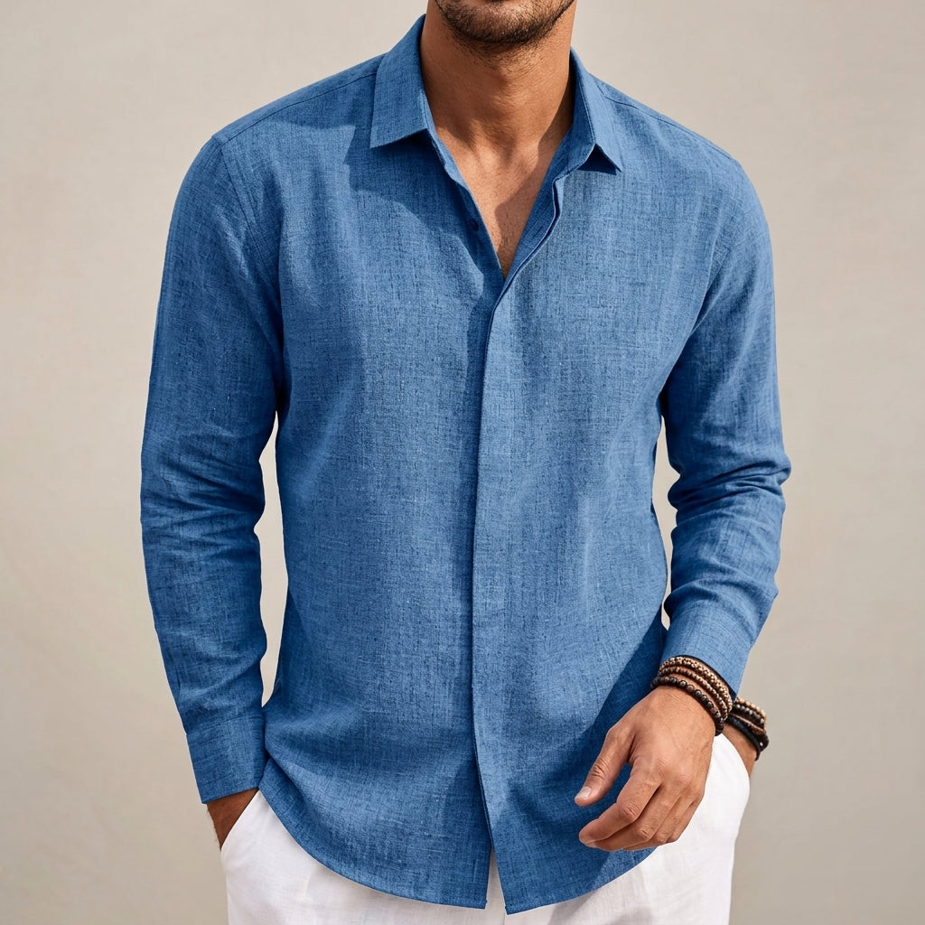 Alexander | Cadaques Linen Button-Up Shirt