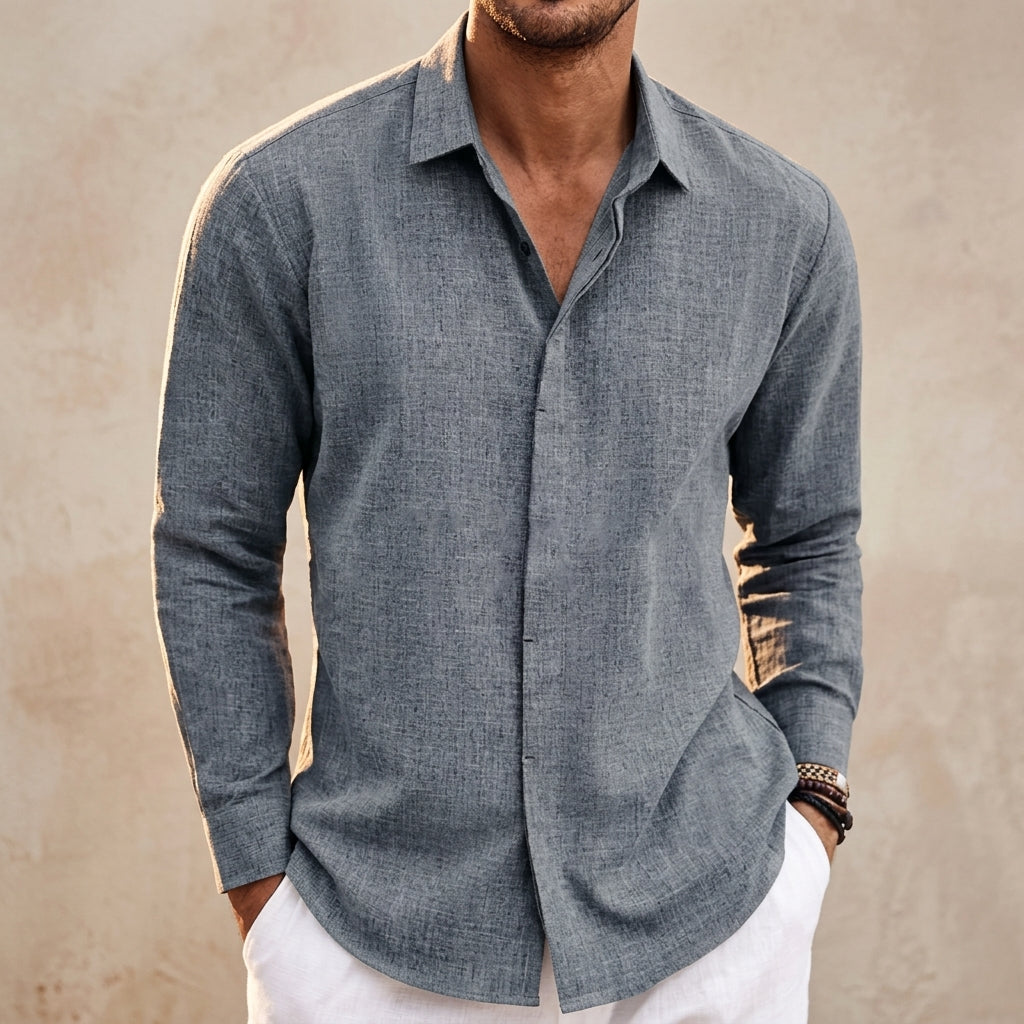 Alexander | Cadaques Linen Button-Up Shirt