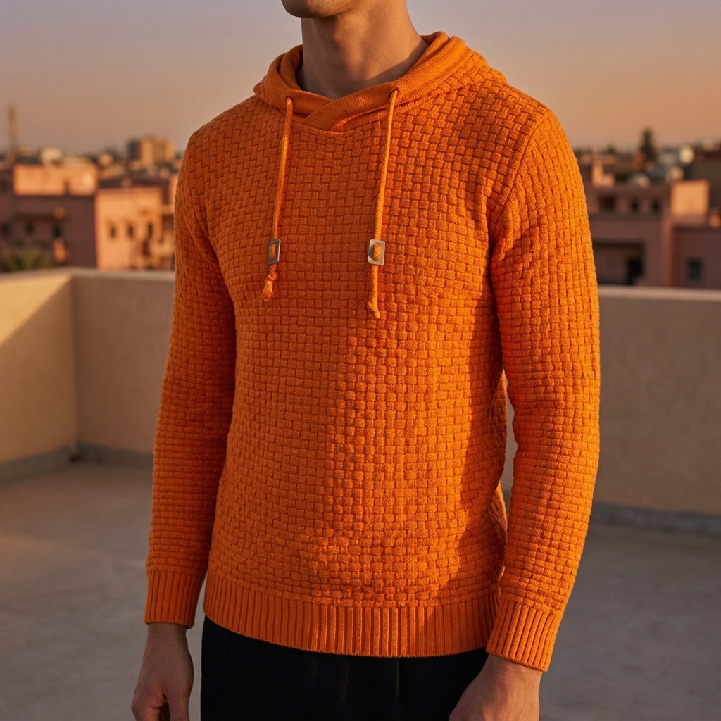 Alexander | Cobblestone Textured Pullover Hoodie