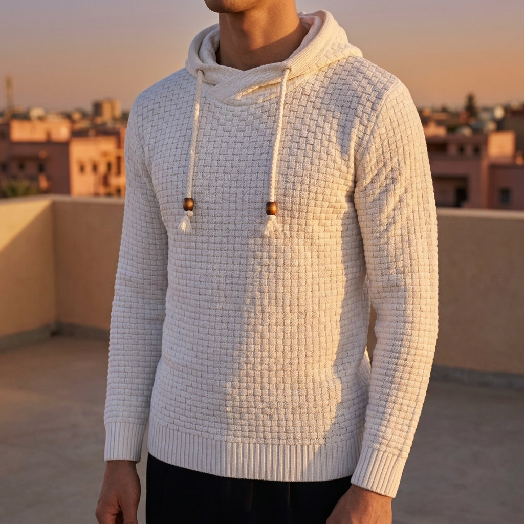 Alexander | Cobblestone Textured Pullover Hoodie