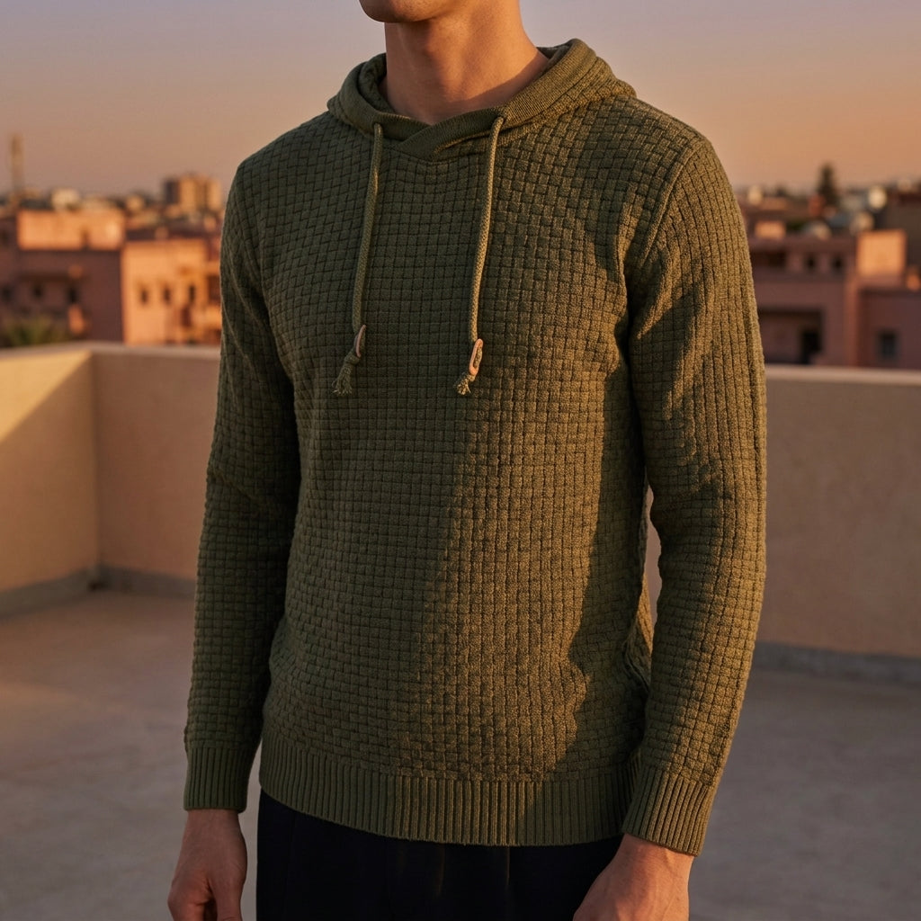 Alexander | Cobblestone Textured Pullover Hoodie