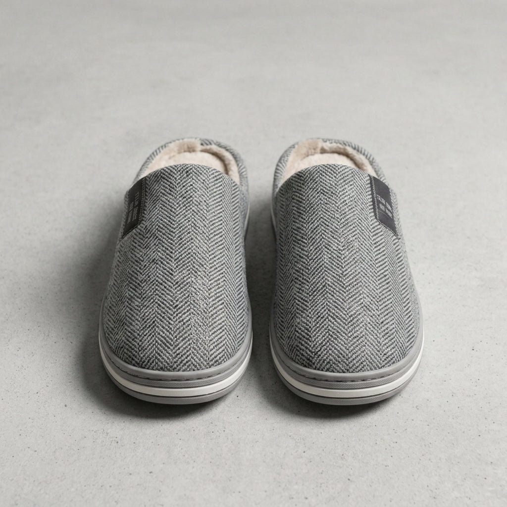Alexander | Mljet Herringbone Fleece Slippers