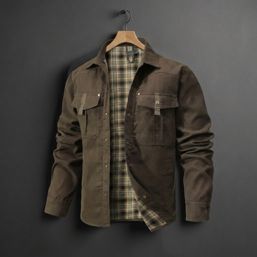 Alexander | Redline Flannel-Lined Overshirt Jacket