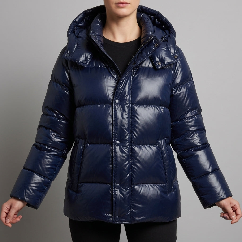Alice | Pienza Glossy Hooded Puffer Jacket