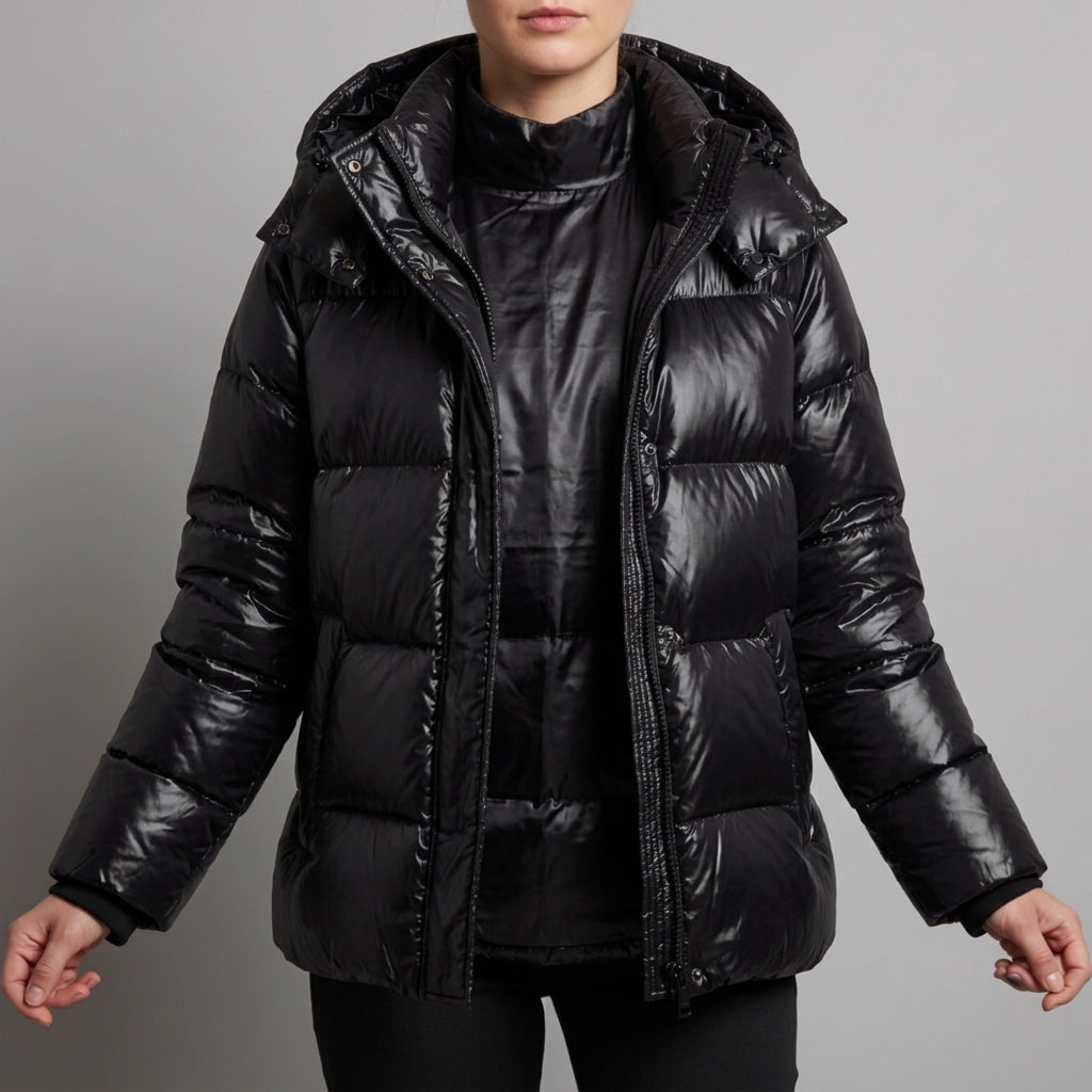 Alice | Pienza Glossy Hooded Puffer Jacket