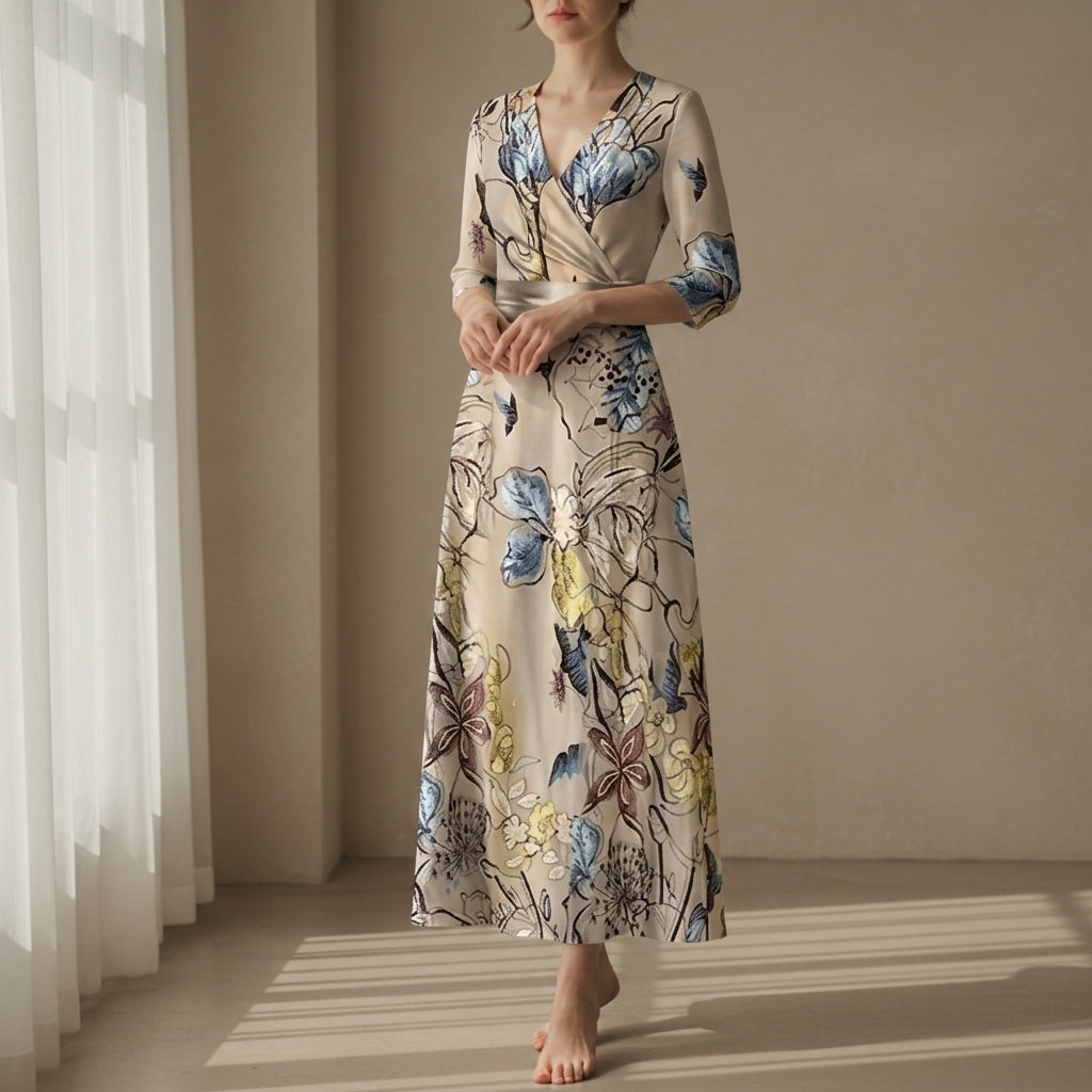Amelia | Estoril Wrap Maxi Dress