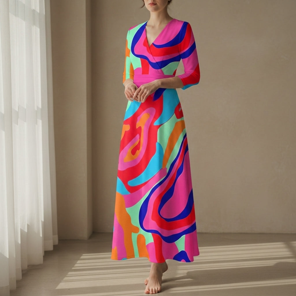 Amelia | Estoril Wrap Maxi Dress