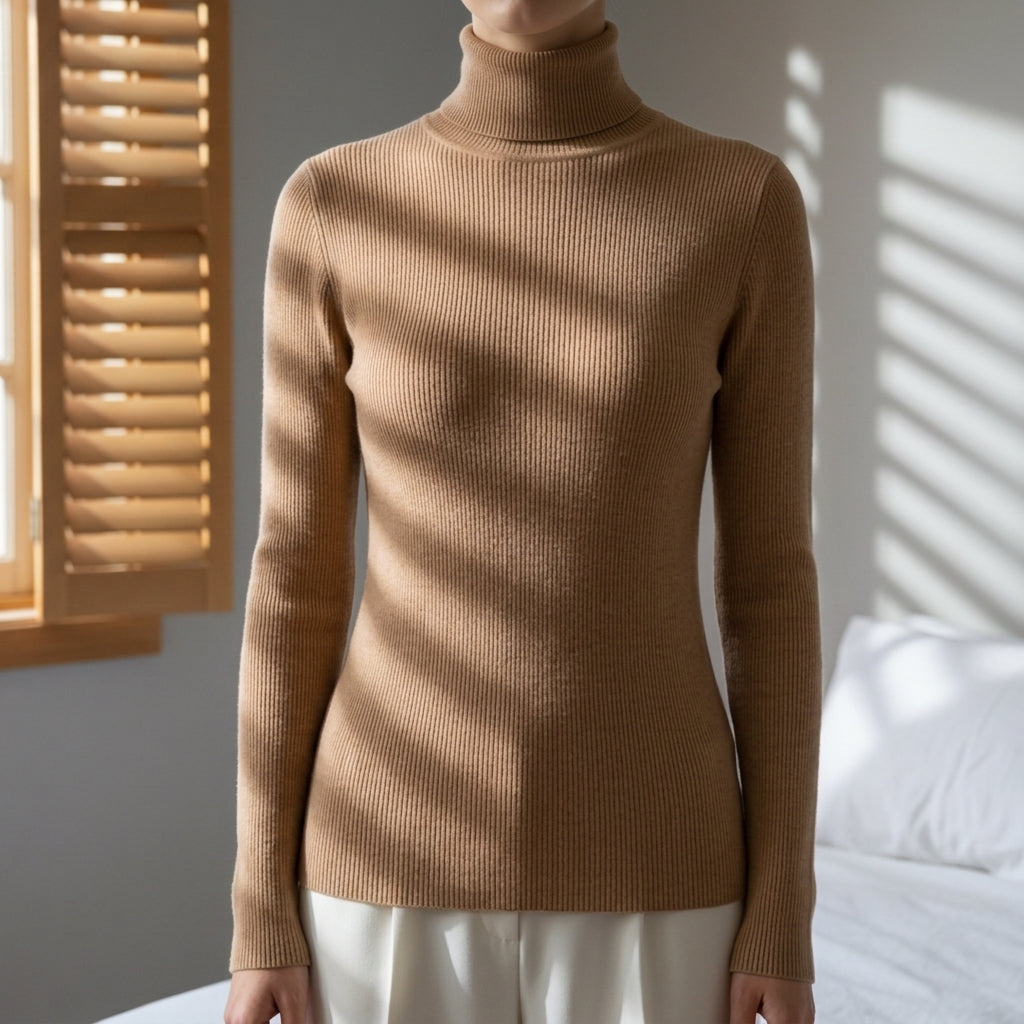 Amelia | Lucia High Collar Knitted Sweater