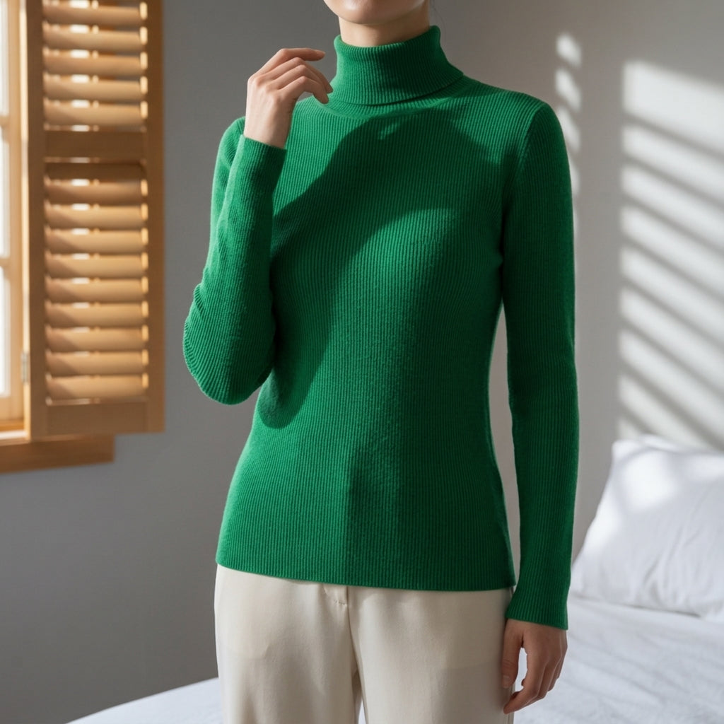 Amelia | Lucia High Collar Knitted Sweater