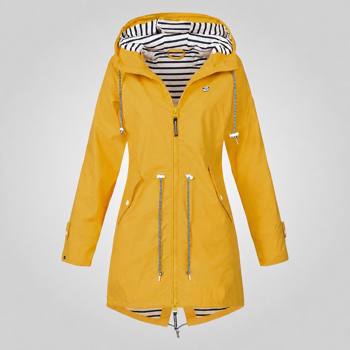 Amelia | Shoreline Drawcord Hooded Rain Jacket