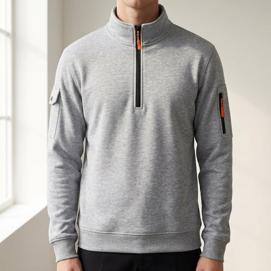 Andrew | Solvérin Casual High Neck Sweatshirt