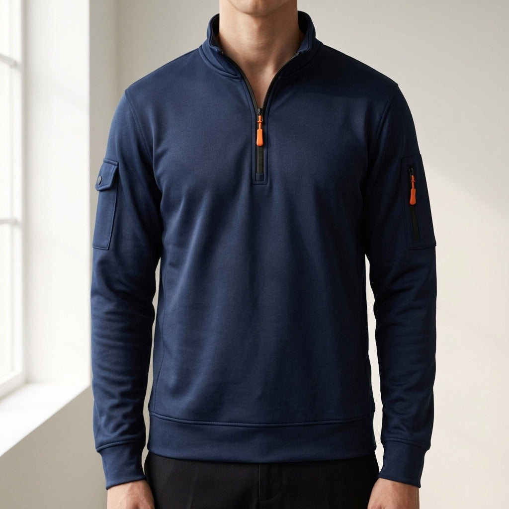 Andrew | Solvérin Casual High Neck Sweatshirt