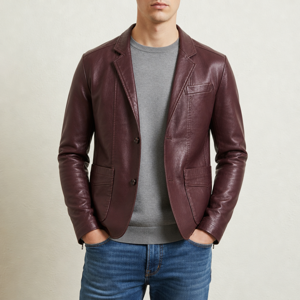 Anthony | Sibenik Leather Blazer Jacket