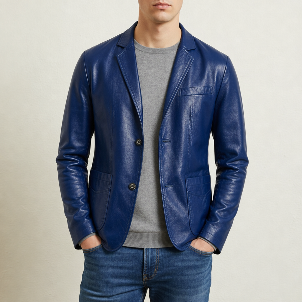 Anthony | Sibenik Leather Blazer Jacket