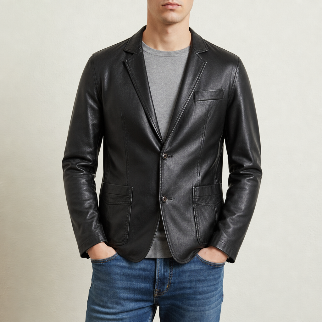 Anthony | Sibenik Leather Blazer Jacket
