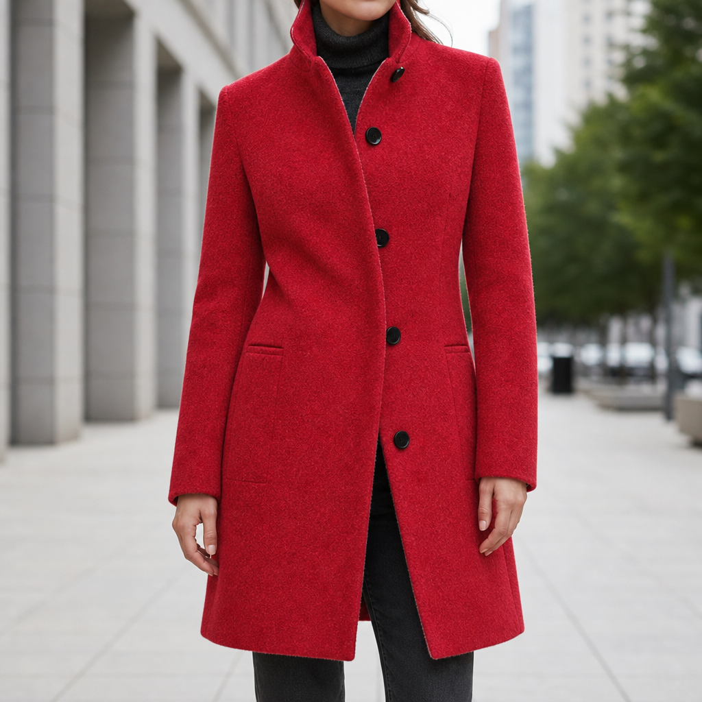 Aria | Bandol Grey Wool-Blend Coat
