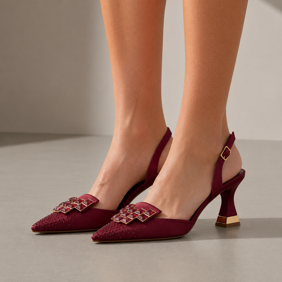 Aria | Chania Crystal Gem Kitten Heels
