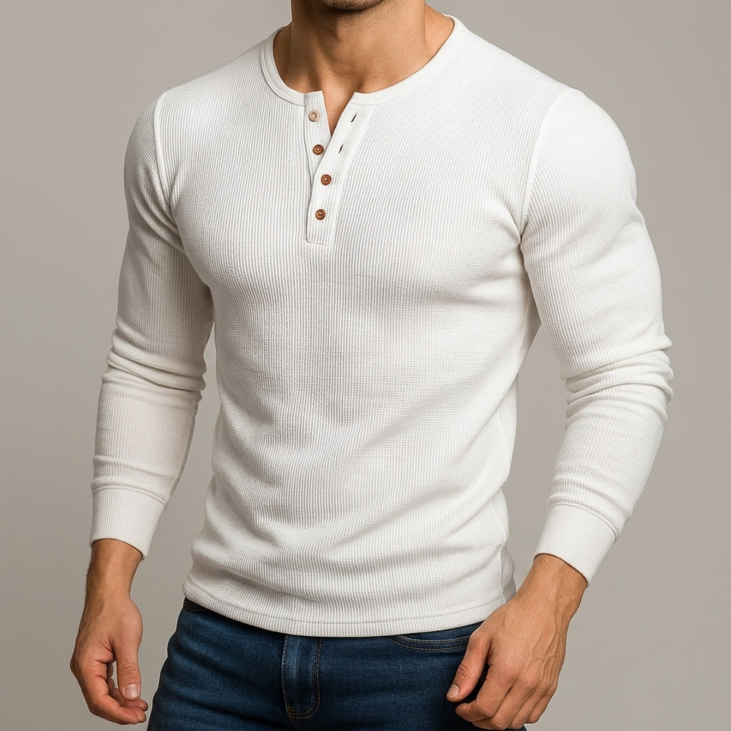 Asher | Caldamo Waffle Henley