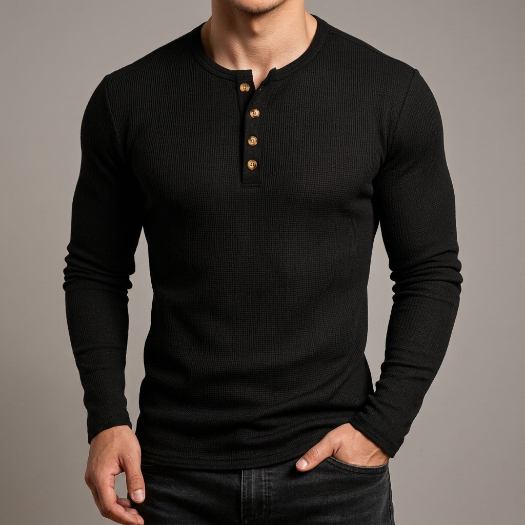 Asher | Caldamo Waffle Henley