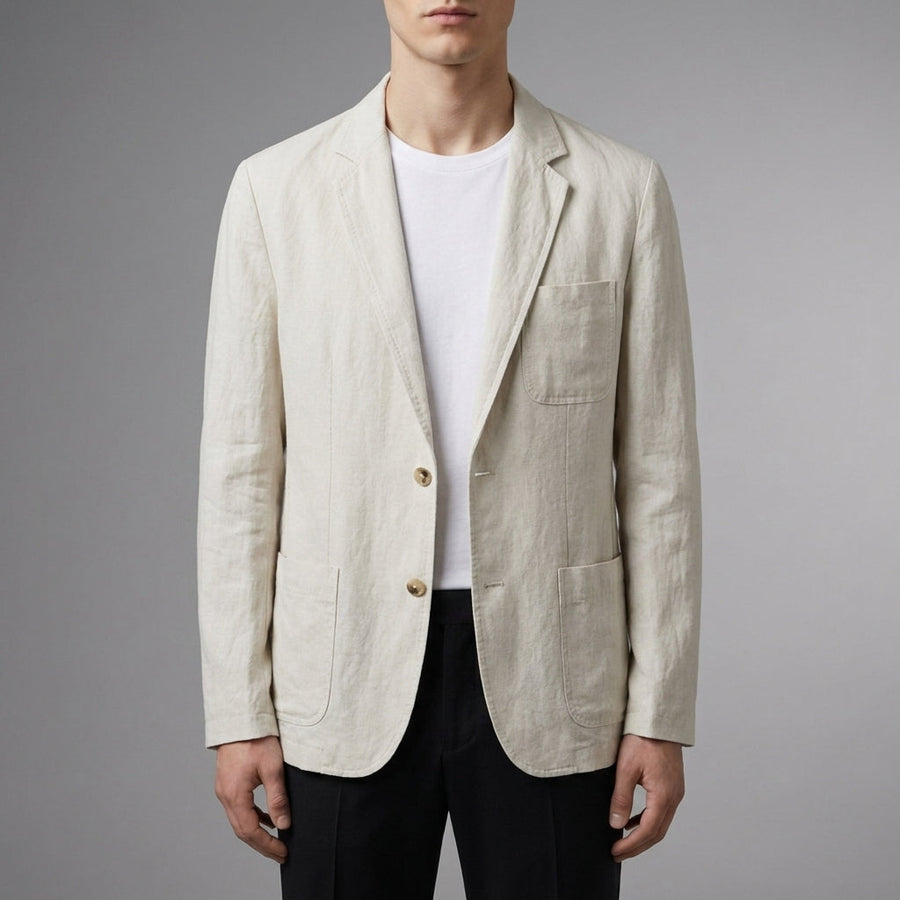 Asher | Siena Relaxed Linen Blazer