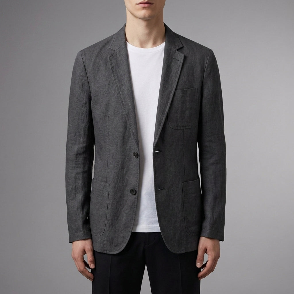 Asher | Siena Relaxed Linen Blazer