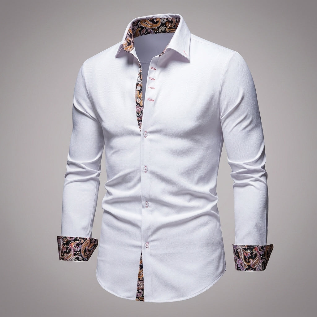 Asher | Trani Floral Accent Shirt