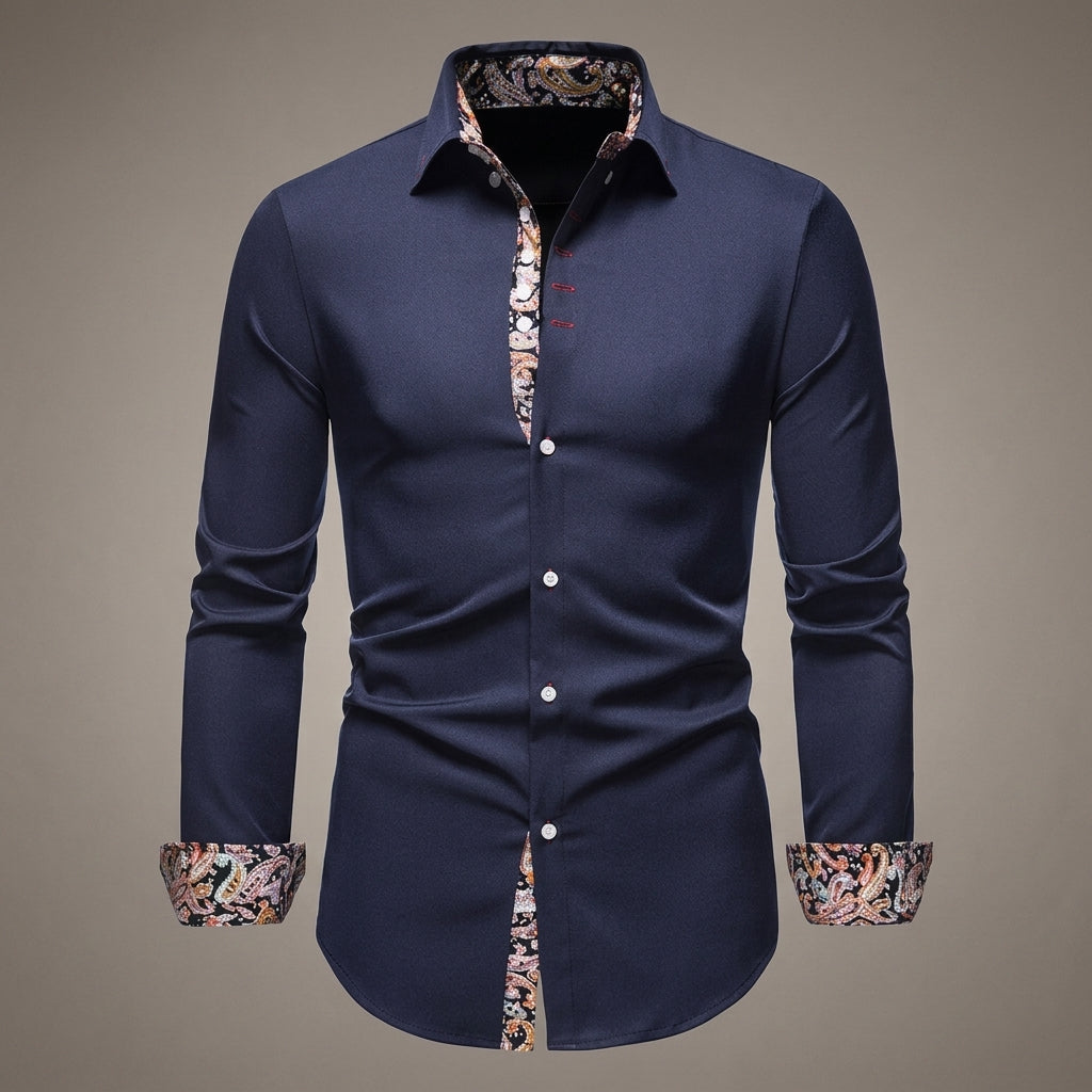 Asher | Trani Floral Accent Shirt
